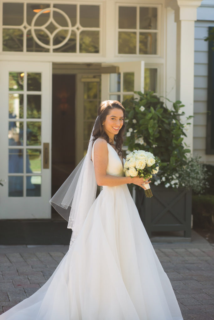 Bride in Bella Bleu Bridal Gown